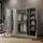 WFL GROUP Drehtürenschrank Mono Lux 200 x 200 x 51 cm Weiß