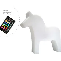 8 seasons design GmbH Motivleuchte Shining Dala Horse Kunststoff 43 cm wetterfest RGB