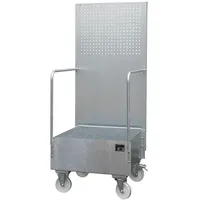 Bauer Südlohn Fahrbare Auffangwanne mit Lochplattenwand LPW 200-1, feuerverzinkt