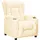 vidaXL Relaxsessel Kunstleder 72 x 71 x 70 cm Creme mit verstellbarer Rückenlehne