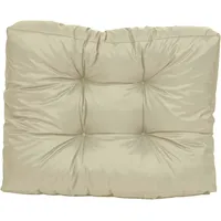 TexDeko Garden halbes Palettenkissen 60x80x18cm wasserabweisend UV-beständig, Sand -