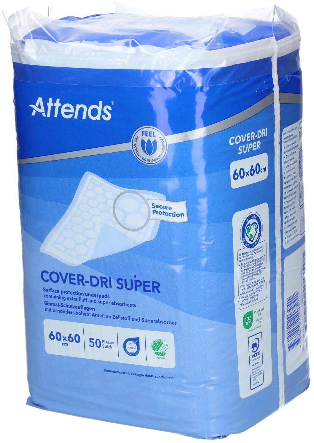 Attends Cover Dry Super Alèses 60 x 60 cm 50 pc(s) accessoire(s)