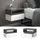 Vicco Nachtschrank Urbano 45 x 28 x 28 cm Anthrazit/Weiß