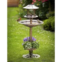 UPP 4in1 Solar-Vogelbad bronze