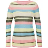 GOLDNER Ringelpullover mit Lochmuster Bunt 20