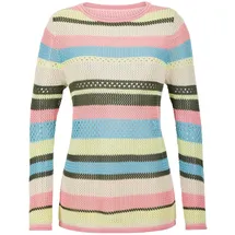 GOLDNER Ringelpullover mit Lochmuster Bunt 20