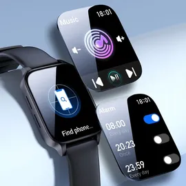 Joyroom Fit-Life Smartwatch Armbanduhr IP68 Gesundheitsüberwachung Herzfrequenz Dunkelgrau (JR-FT3)