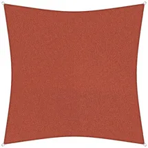 sunprotect 83266 Professional Sonnensegel, 3,6 x 3,6 m, Quadrat, wind- & wasserdurchlässig, rot