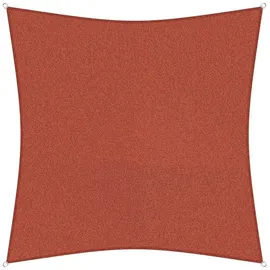 sunprotect 83266 Professional Sonnensegel, 3,6 x 3,6 m, Quadrat, wind- & wasserdurchlässig, rot