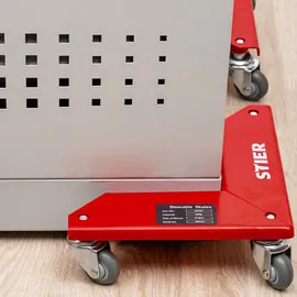 Stier Eckenroller-Set Tragkraft 150 kg mit Gummi-Rollen