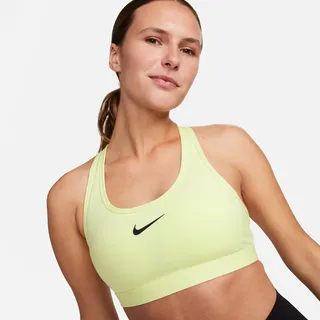Nike Damen Sport BH Swoosh Medium Support DX6821-331 XL - Luminous Green/Black - XL