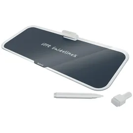 Leitz Desktop-Memoboard mit Glasoberfläche Samtgrau,