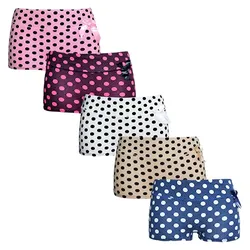 Damen Shorty (x5) - Baumwoll Shorty - Damenunterwäsche - Damen Boxershorts XXL bunt