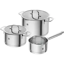 Zwilling TrueFlow Kochtopfset, 3-tlg, Edelstahl,