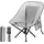 Wiltec Campingstuhl faltbar Grau/Schwarz