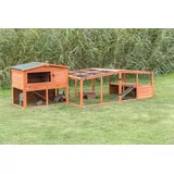 Trixie Freilaufgehege XL mit Abdeckung  233 x 116 x 79 cm natur