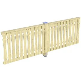 SKANHOLZ Brüstungsgeländer Balkonschalung 96 cm Höhe 305 cm Länge Beige