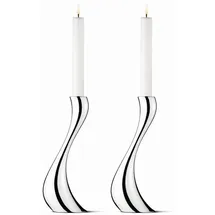 Georg Jensen Kerzenständer-Set Cobra Edelstahl Silber