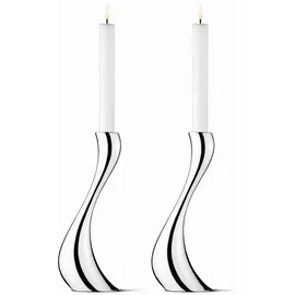 Georg Jensen Kerzenständer-Set Cobra Edelstahl Silber