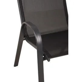 Garden Pleasure RIONA Gartenstuhl 55 x 73 x 94 cm schwarz 2 St.
