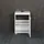 WELLTIME trendteam smart living Amanda Waschbeckenunterschrank Weiß/Weiß Hochglanz 1 Tür 1 Einlegeboden (BxHxT) 40 x 56 x 34 cm Kratzfest und Pflegeleicht für Badezimmer