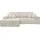 Andas Ecksofa Finnley Schlafsofa 267 cm Bouclé, Struktur fein u. Cord, L-Form,«, Schlaffunktion m. Bettkasten (136/210 cm), Struktur und Cord, beige (creme), (12759739-0)