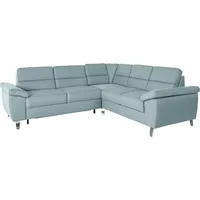 sit&more Ecksofa »Sorano L-Form«, wahlweise mit Bett- und Relaxfunktion, inkl. Bettkasten, blau