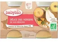 Babybio DÉLICE DES VERGERS DE NOS RÉGIONS dès 4 mois Purée 260 g