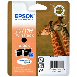 Epson T0711 schwarz 2er Pack