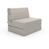 Vicco Sofa Lima Beige 100 cm mit Schlaffunktion