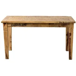 SIT Möbel RUSTIC Tisch lackiertes Mangoholz |L 140 x B 70 x H 76 cm | natur / antik | 01914-04 | Serie RUSTIC