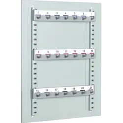 Format Schlüssel-Wandtafel, WT 21 007001-00000, für Schlüssel, Stahl, grau, lichtgrau