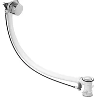 Duravit Ab-/Überlaufgarnitur Quadroval d= 5,2cm, mit Wanneneinlauf, chrom