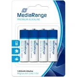 MediaRange Premium Alkaline Batterien Mignon AA 4 Stück