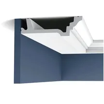 Orac Eckleiste Purotouch C305 Luxxus Zierleiste Stuckleiste Dekorprofil Decken Wand Leiste Gesims Wand 2 Meter