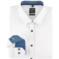 Olymp super slim", Fit Businesshemd aus Twill, Weiss, 42