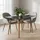 Relaxdays Esstisch 110 x 75 x 110 cm schwarz/bronze