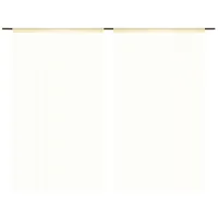 vidaXL 2 Stk. 100 x 250 cm Cremefarben