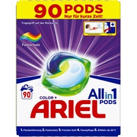 Ariel Ariel All-in-1 PODS Color-Farbschutz - 90 Waschladungen, 2463 g