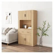 vidaXL Highboard Sonoma-Eiche Holzwerkstoff