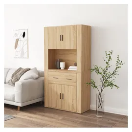 vidaXL Highboard Sonoma-Eiche Holzwerkstoff