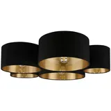 Trio Deckenleuchte CARLTON - schwarz - BHT 90x21.50x70 cm