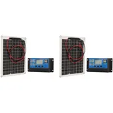 Solarpanel, 300 W DC 12 V 24 V 50 A, Hocheffizientes, Wasserdichtes Monokristallines PV-Modul-Ladegerät für Wohnmobil-Marine-Dachbatterien auf Dem Bauernhof und Andere