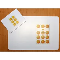 Schreibtischunterlagen Set 40 x 60 cm mit Mousepad transparent zum Selbstgestalten, Einstecken von Fotos, Bildern usw.