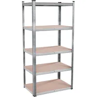 Tronitechnik Schwerlastregal Holz 40 x 90 x 180 cm silber
