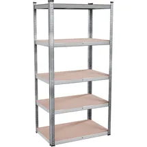 Tronitechnik Schwerlastregal Holz 40 x 90 x 180 cm silber