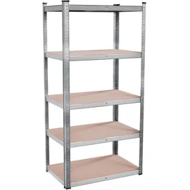 Tronitechnik Schwerlastregal Holz 40 x 90 x 180 cm silber