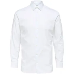 Selected Homme Herren Freizeithemd SLHSLIMETHAN Slim Fit Weiß 16080200 XXL