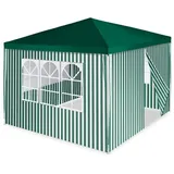 VCM Faltpavillon 3 x 3 m inkl. 4 Seitenteile Grün