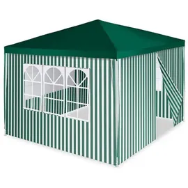 VCM Faltpavillon 3 x 3 m inkl. 4 Seitenteile Grün